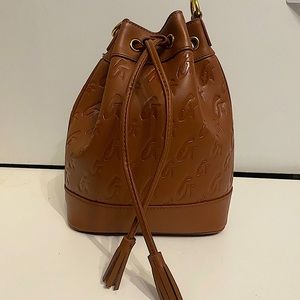 Glam-Aholic Medium Brown Bucket Bag